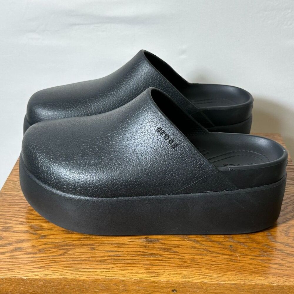 Crocs Dylan Platform Women's Slip On Comfort Clogs Shoes Black Size 8 - Picture 4 of 7
